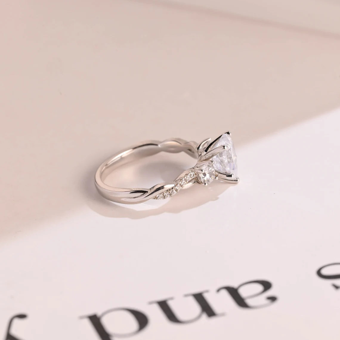Twisted vine inspired ring