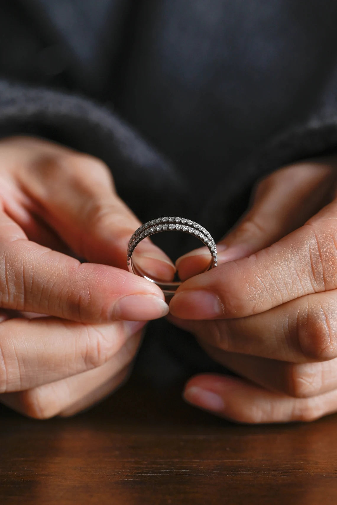 Sparkling pave ring