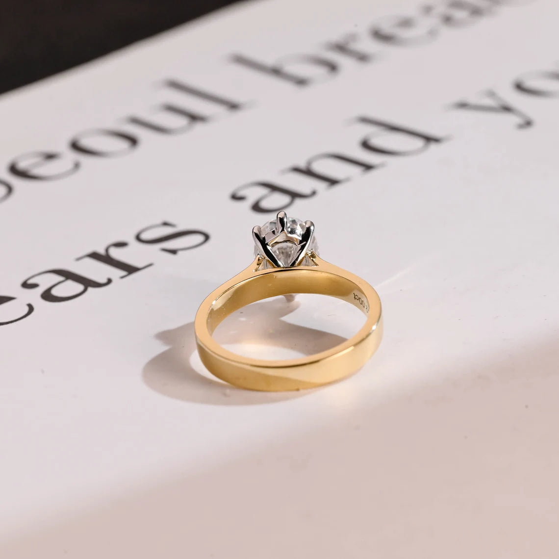 modern bridal ring