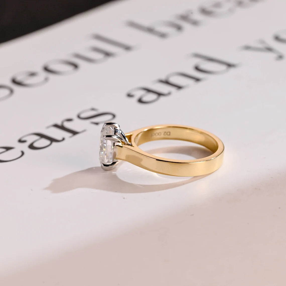two tone gold ring
