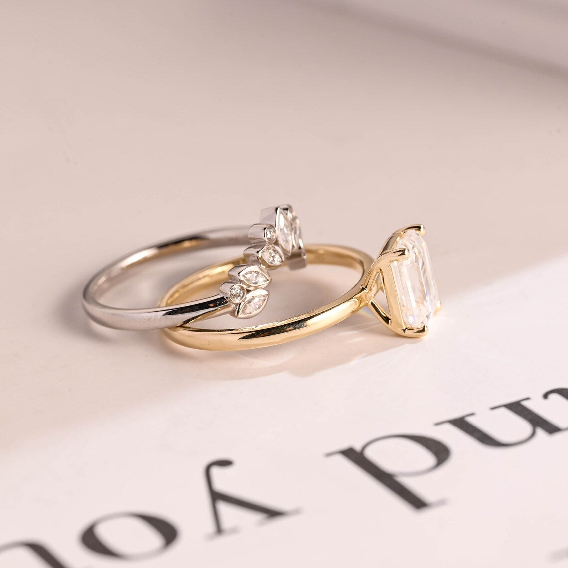 Nature inspired wedding band