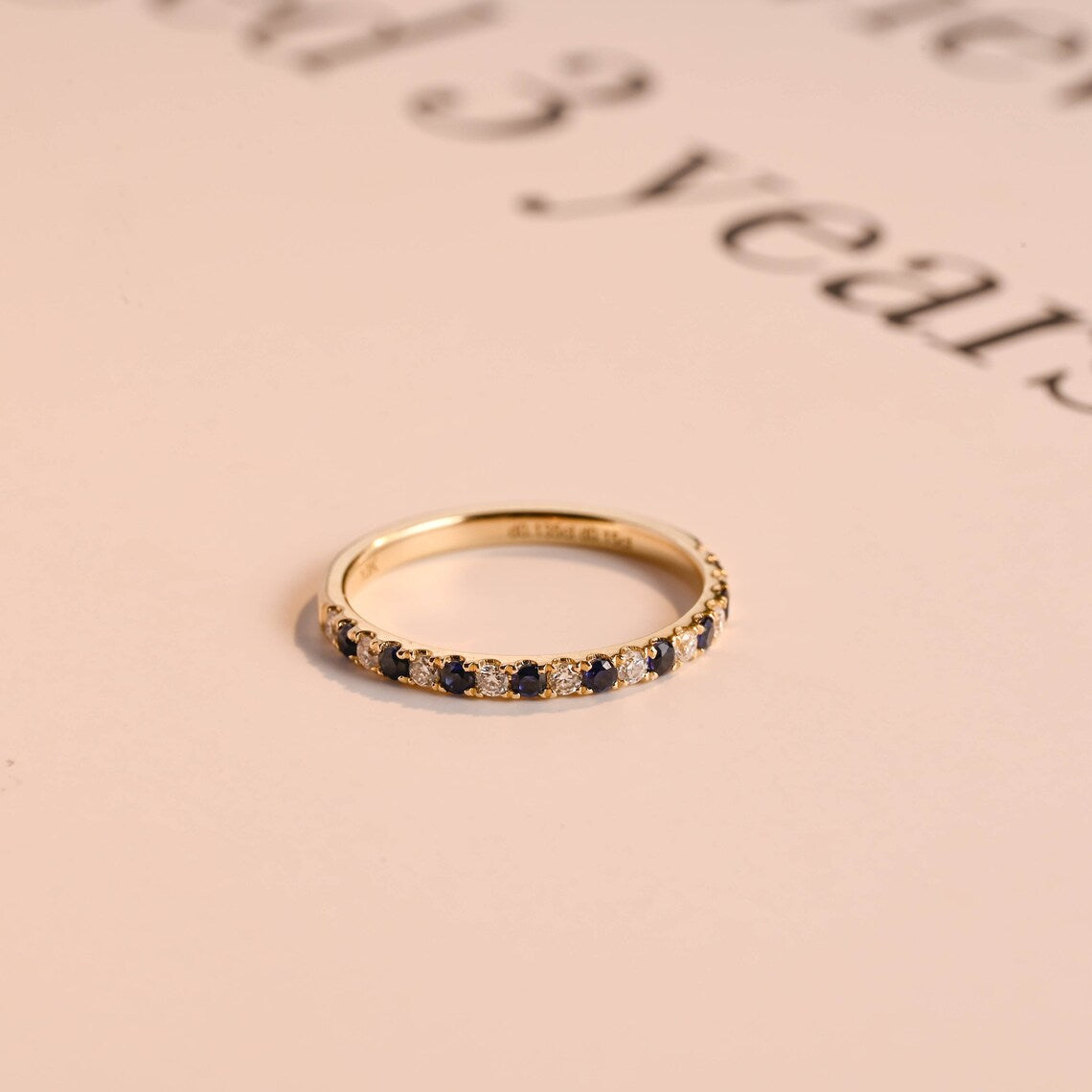 Two tone eternity band