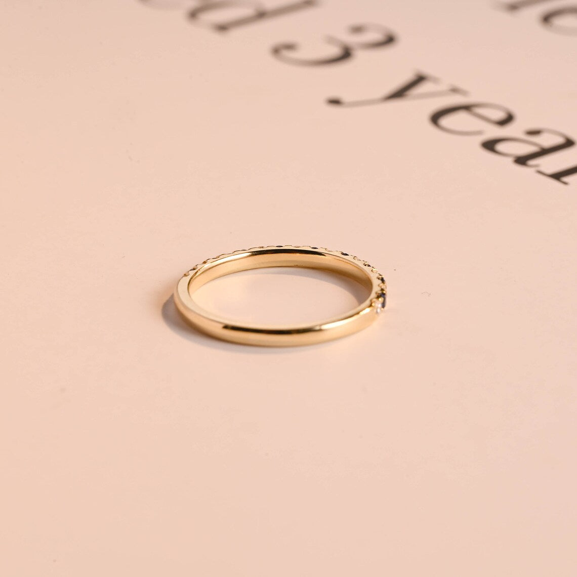 Mixed stone eternity ring