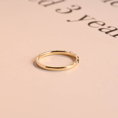Mixed stone eternity ring