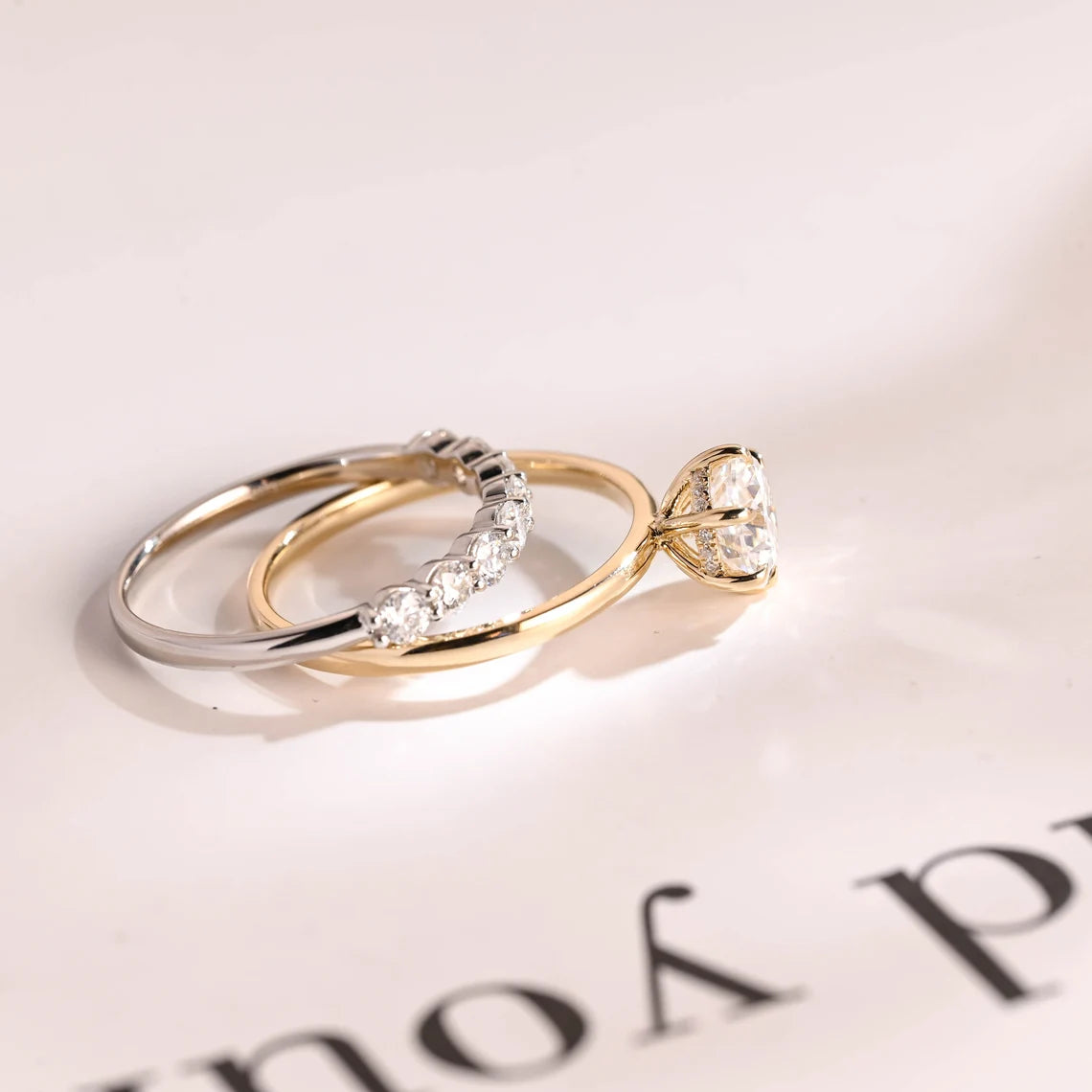 Wedding ring set for her