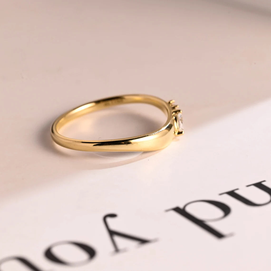 Marquise engagement ring