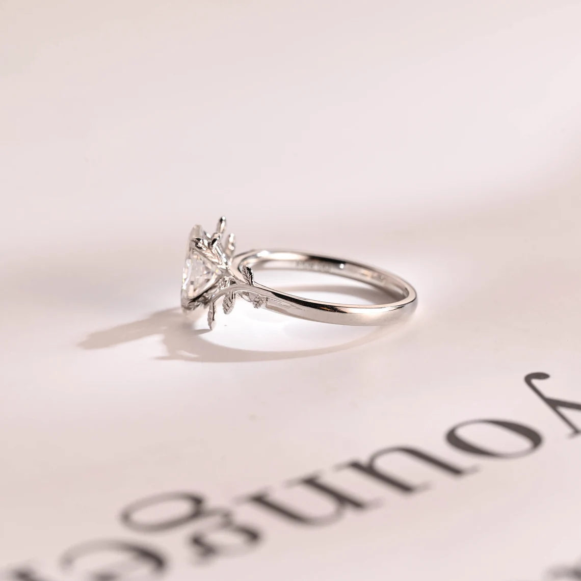 Romantic engagement ring