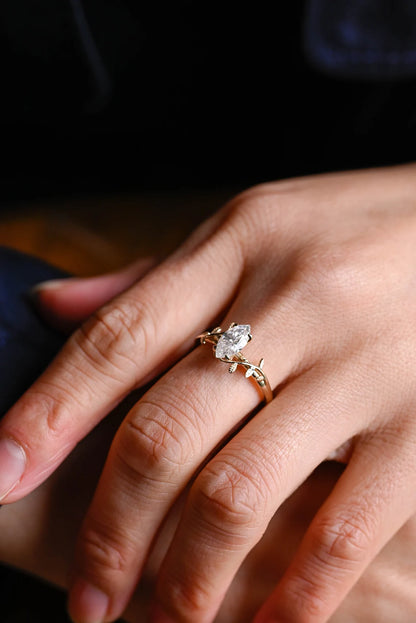 Floral engagement ring