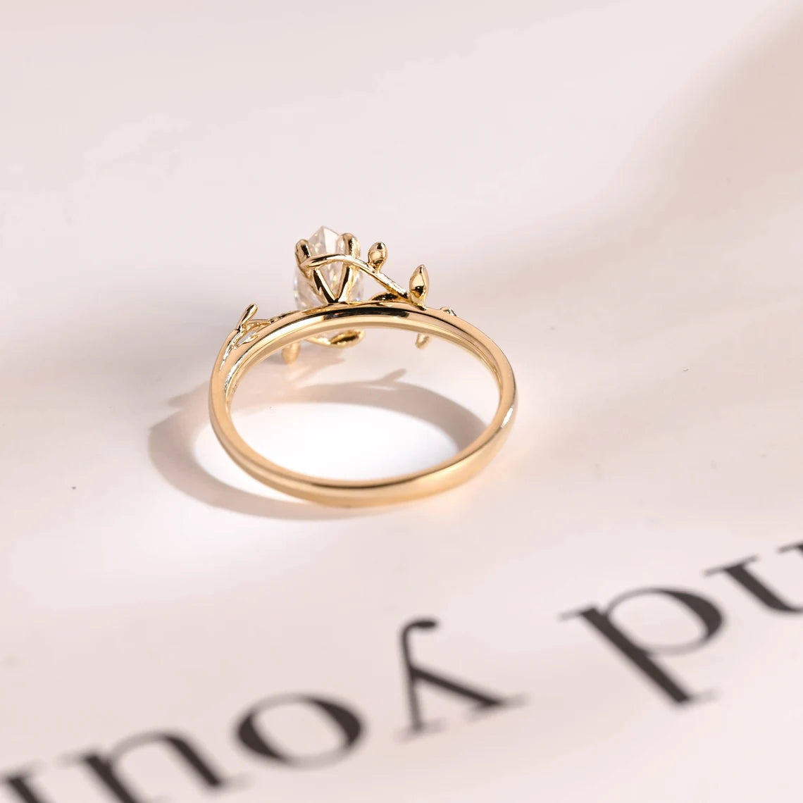 Handcrafted engagement ring