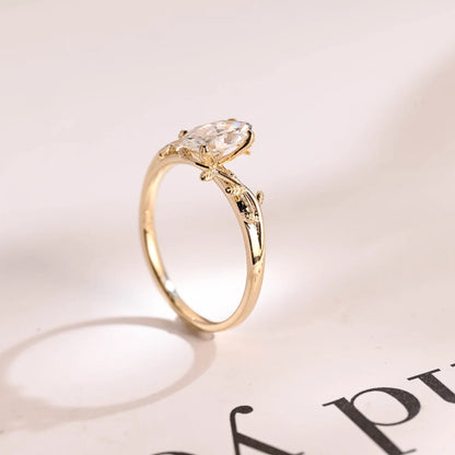 Nature inspired engagement ring