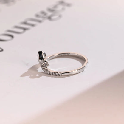 Moissanite anniversary ring