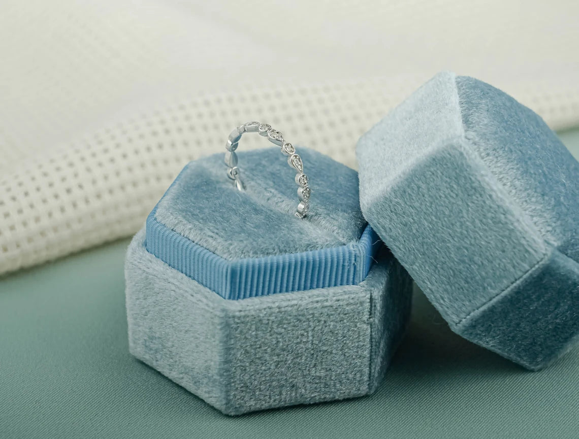 Art deco eternity band