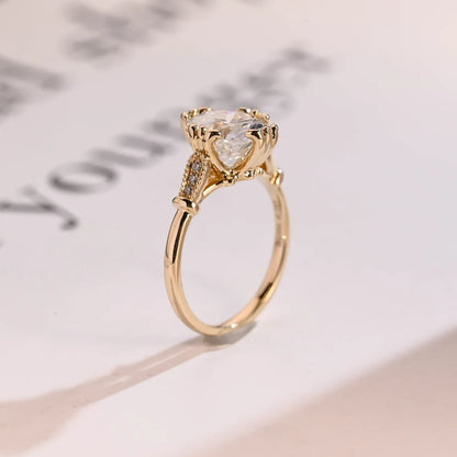 Moissanite Gold Ring