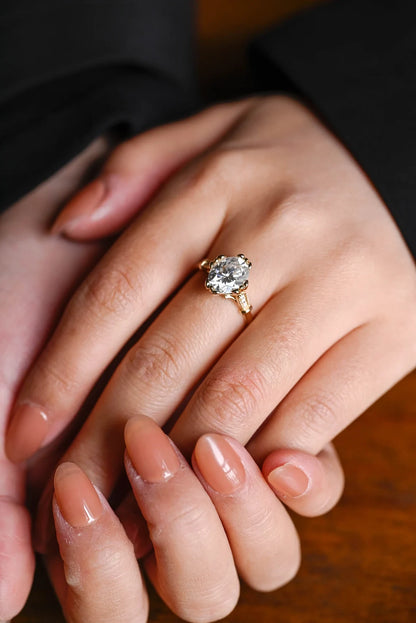 Oval Cut Bridal Ring