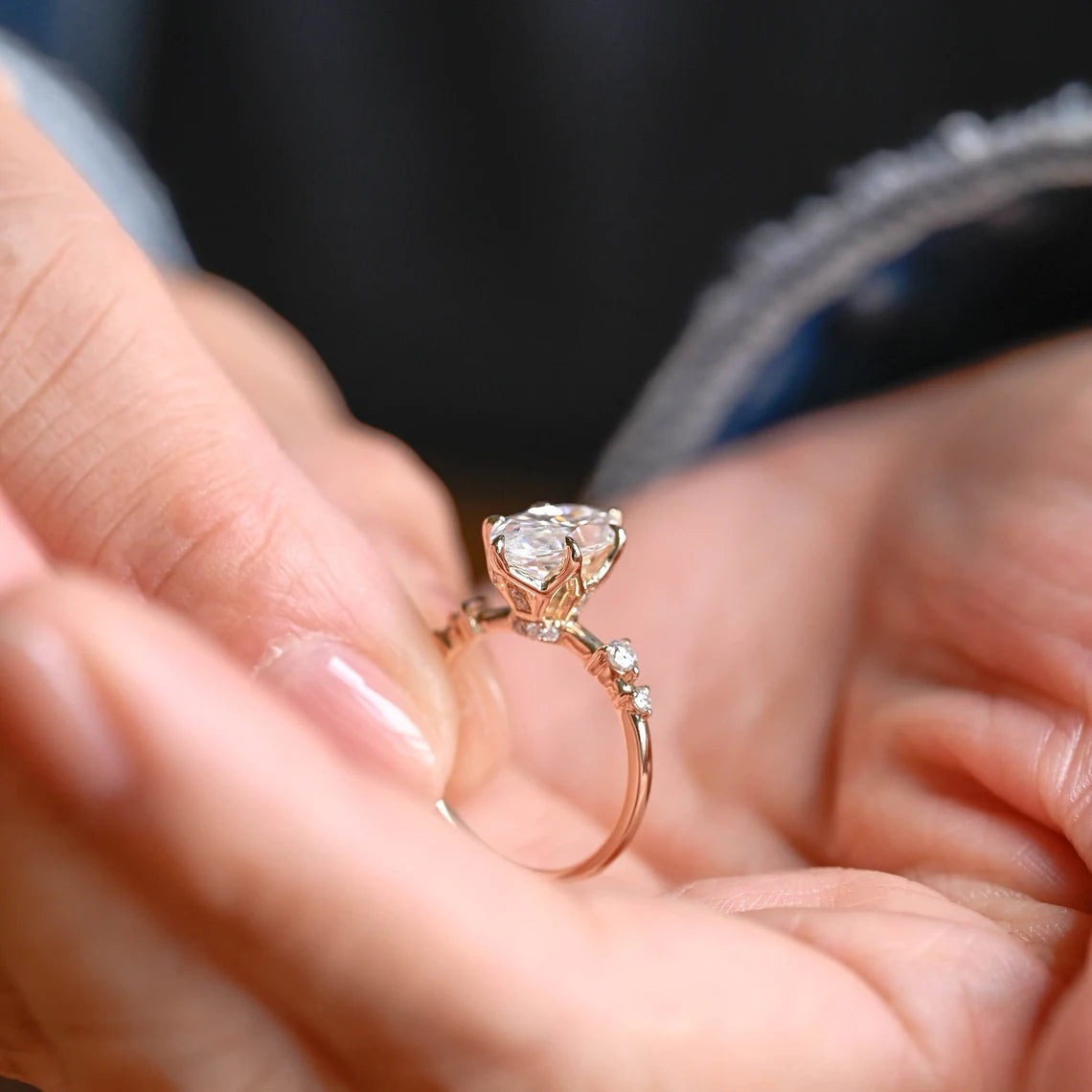 Romantic engagement ring