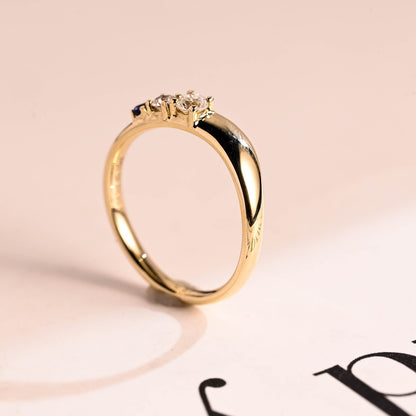 Moissanite engagement ring