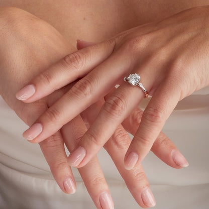 Romantic engagement ring