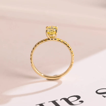 Half Eternity Pave Ring