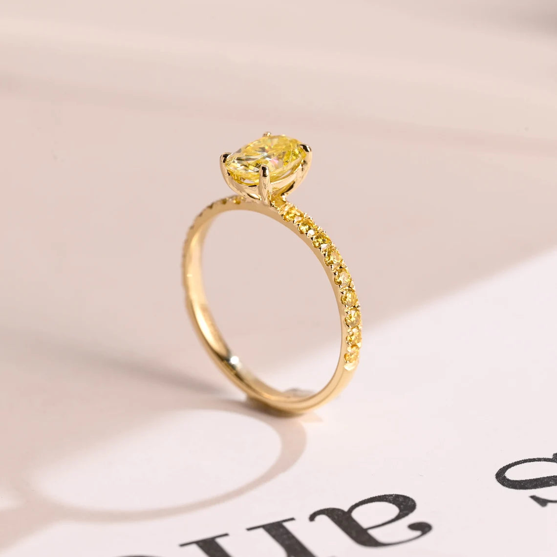 Prong Set Moissanite Ring