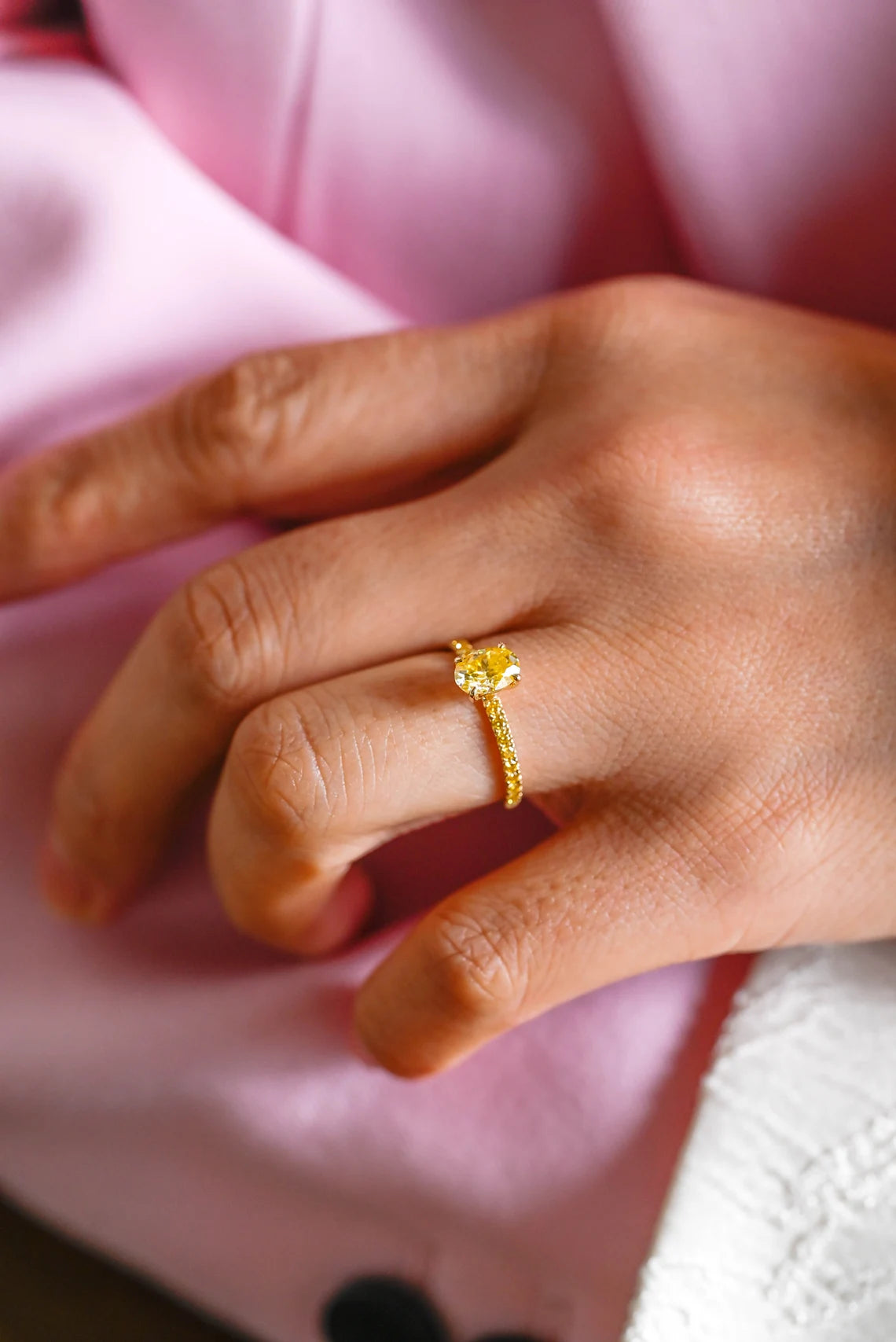 Handmade Moissanite Ring