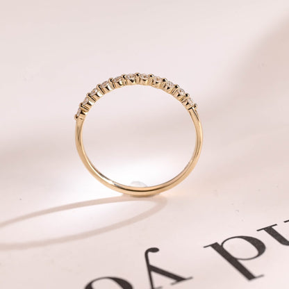 Gold prong set ring