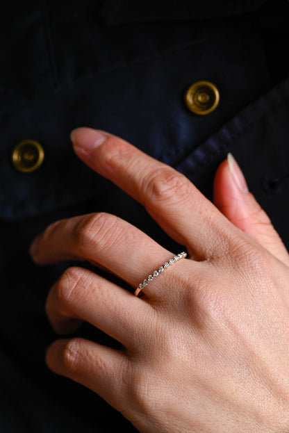 Handmade moissanite ring