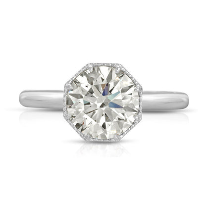 White gold engagement ring