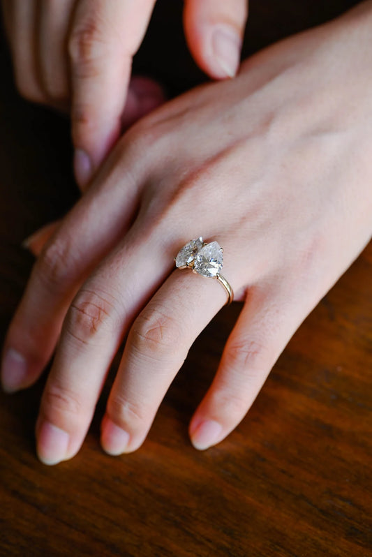 Two stone engagement ring