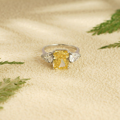 Yellow gemstone ring