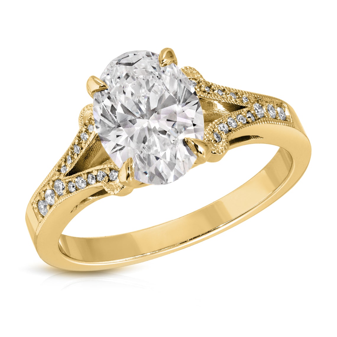 Yellow gold ring