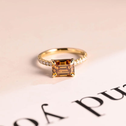 champagne diamond ring | diamond champagne ring