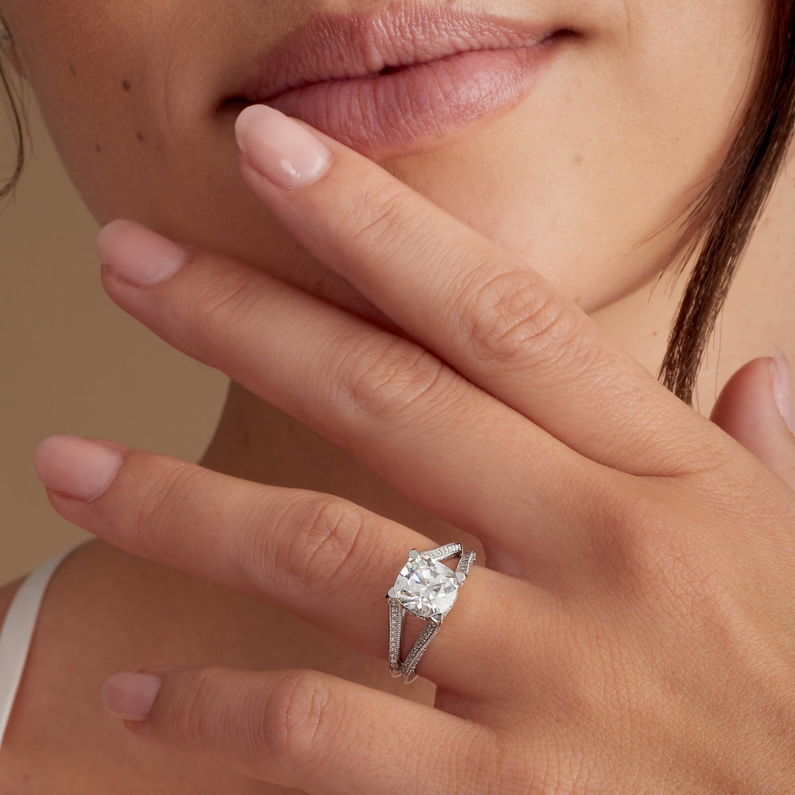 Edwardian-style engagement ring