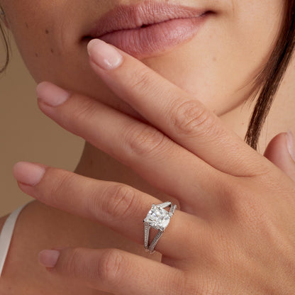 Edwardian-style engagement ring