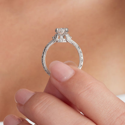 Art-deco proposal ring