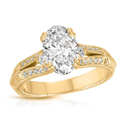 Yellow gold ring