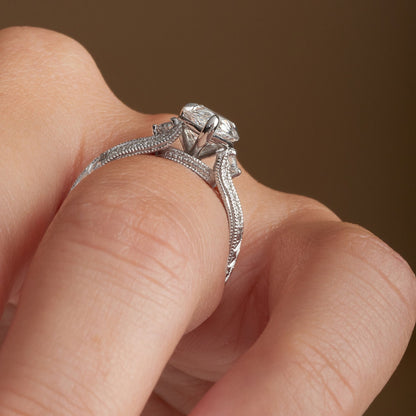 Edwardian-style engagement ring