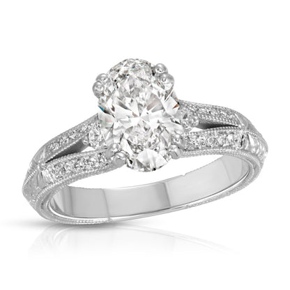 White gold ring