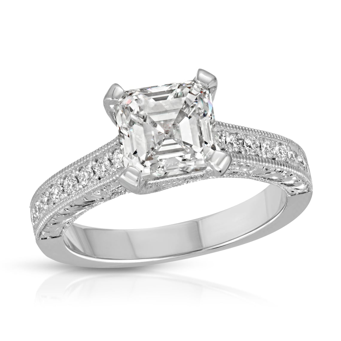 White gold ring