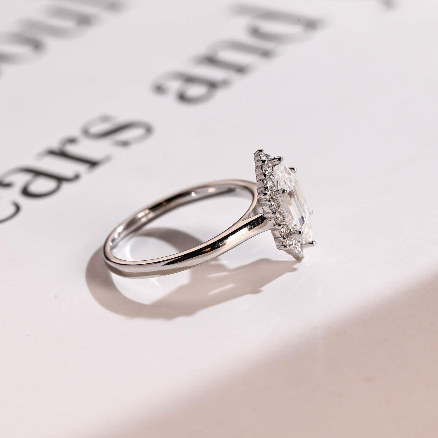 white gold ring | white gold engagement ring