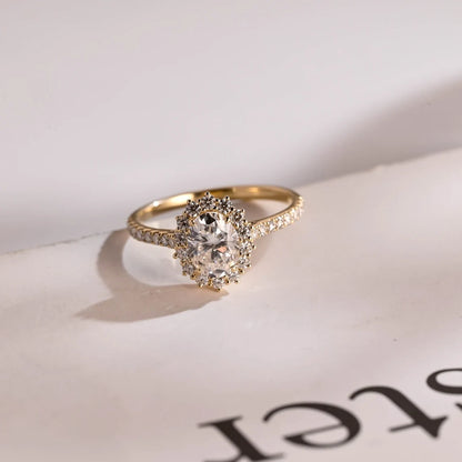 moissanite engagement ring