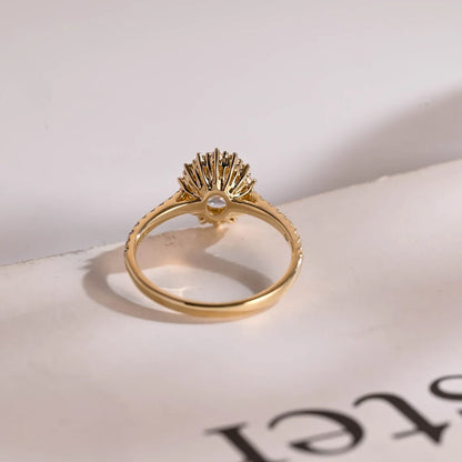 moissanite proposal ring
