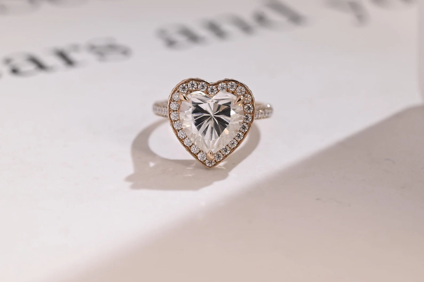 heart cut diamond ring | heart ring | heart shaped engagement ring​