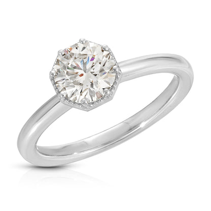 White gold ring