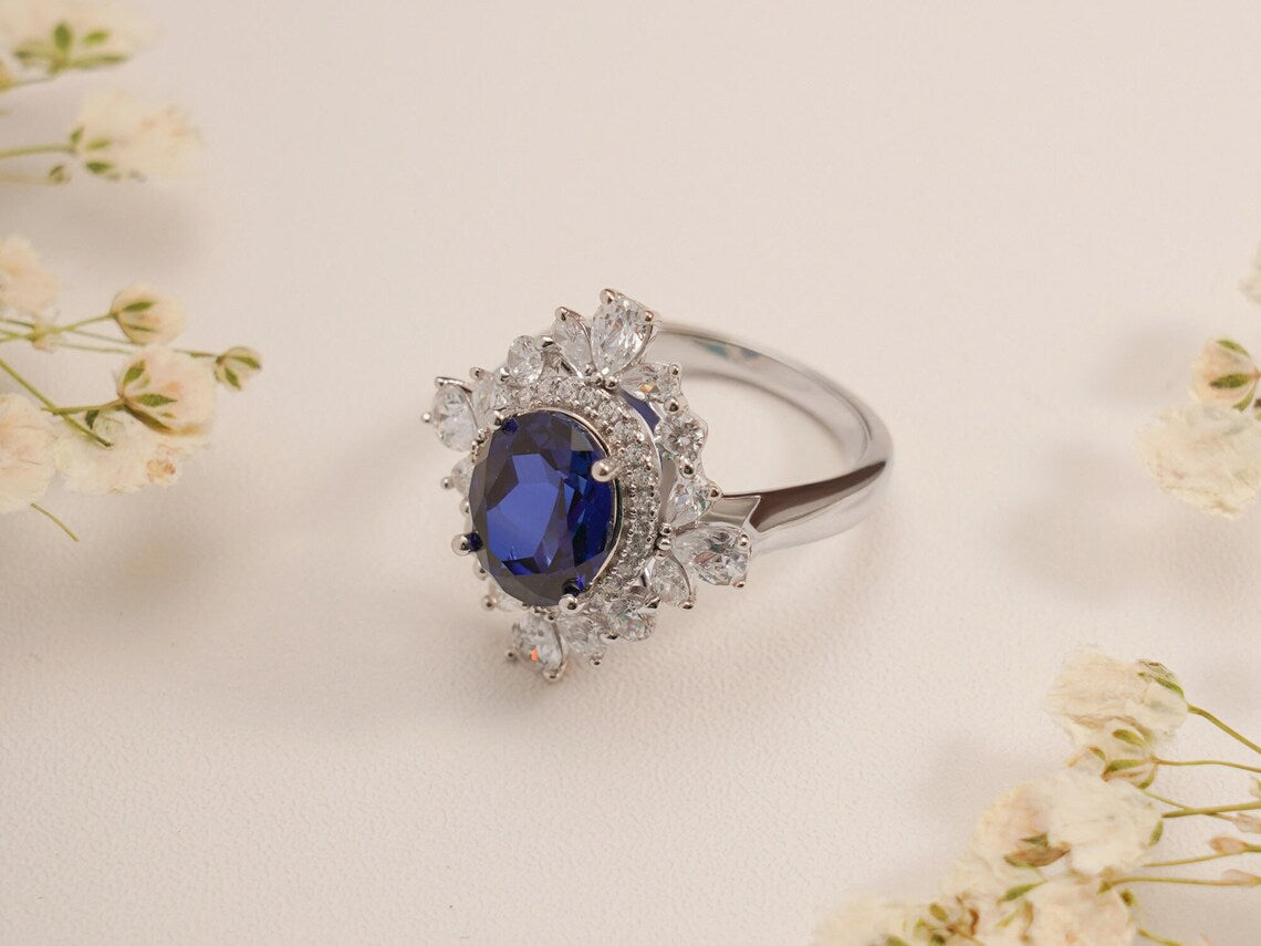 Art Deco Moissanite Ring