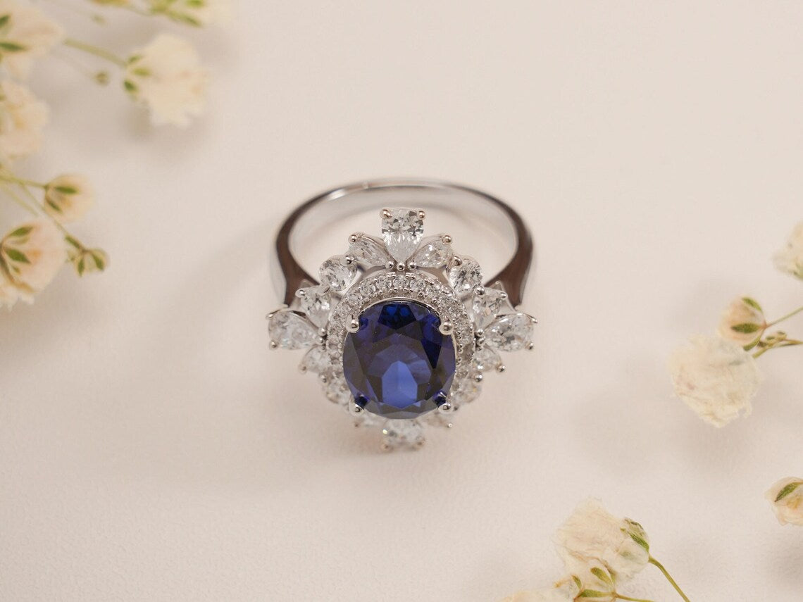 Diamond Cluster Halo Ring