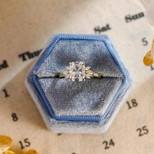 Elongated Cushion Cut Moissanite Engagement Ring, 10K Solid Gold Three Stone Moissanite Promise Ring, 14K Solid Gold Three Stone Moissanite Promise Ring, 18K Solid Gold Three Stone Moissanite Promise Ring, Personalized Anniversary Gift, Moissanite Engagement Ring, Cushion Cut Ring, Three Stone Moissanite Ring, Solid Gold Promise Ring, Custom Moissanite Ring, Unique Engagement Ring, Personalized Gold Ring, Anniversary Moissanite Ring, Handcrafted Promise Ring, Customizable Gold Ring