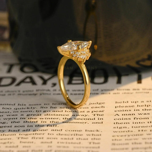 Marquise Cut Ring, Solid Gold Ring, Engagement Ring, Bridal Jewelry, Wedding Band, Anniversary Gift, Elegant Ring, Moissanite Ring, Diamond Ring, Vintage Style, Custom Jewelry, Handcrafted Ring, Unique Design, Fine Jewelry, Sparkling Ring, Promise Ring, Luxury Ring, Delicate Jewelry, Gold Jewelry, Romantic Gift, Proposal Ring, Designer Ring, Classic Ring, High-Quality Ring, Love Symbol