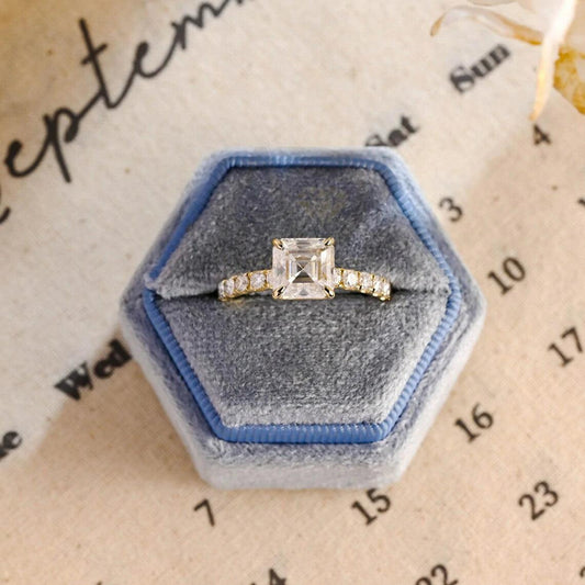 Modern Asscher Ring, Bridal Moissanite, Unique Asscher Ring, Dainty Asscher Ring, Elegant Asscher Ring, Asscher Solitaire, Asscher Diamond Ring, Custom Asscher Ring, Stylish Asscher Ring, Delicate Paved Ring, Asscher Wedding Ring, Paved Bridal Ring, Asscher Promise Ring, Asscher Halo Ring, Moissanite Diamond Ring, Asscher Cut Diamond, Asscher Cut Bridal, Asscher Cut Promise, Asscher Cut Solitaire, Asscher Cut Jewelry, Asscher Cut Gift, Asscher Cut Band, Asscher Cut Setting, Asscher Cut Style.