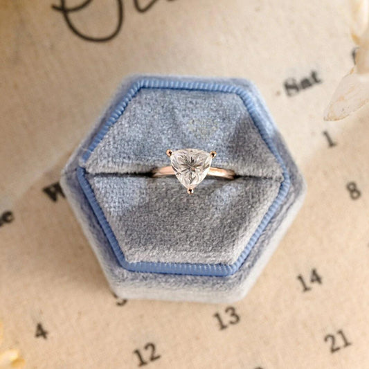 Solitaire trilliant moissanite engagement ring, Dainty classic triangle trillion cut promise ring wedding ring, Anniversary gifts for women, Trilliant moissanite ring, Triangle moissanite promise ring, Anniversary jewelry, Bridal ring.