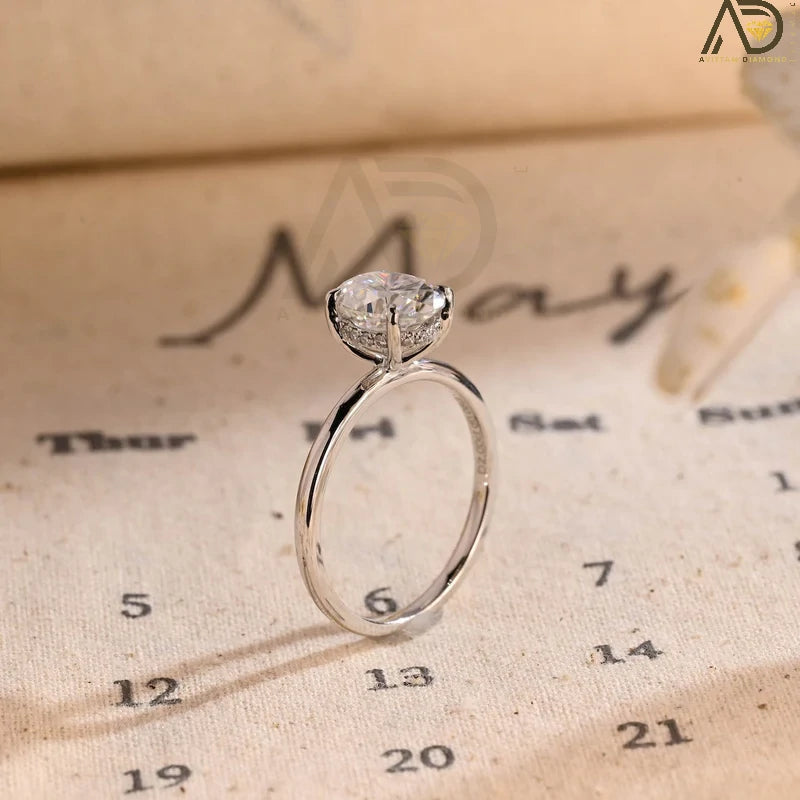 Unique Moissanite Engagement
